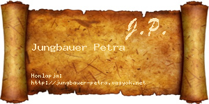 Jungbauer Petra névjegykártya